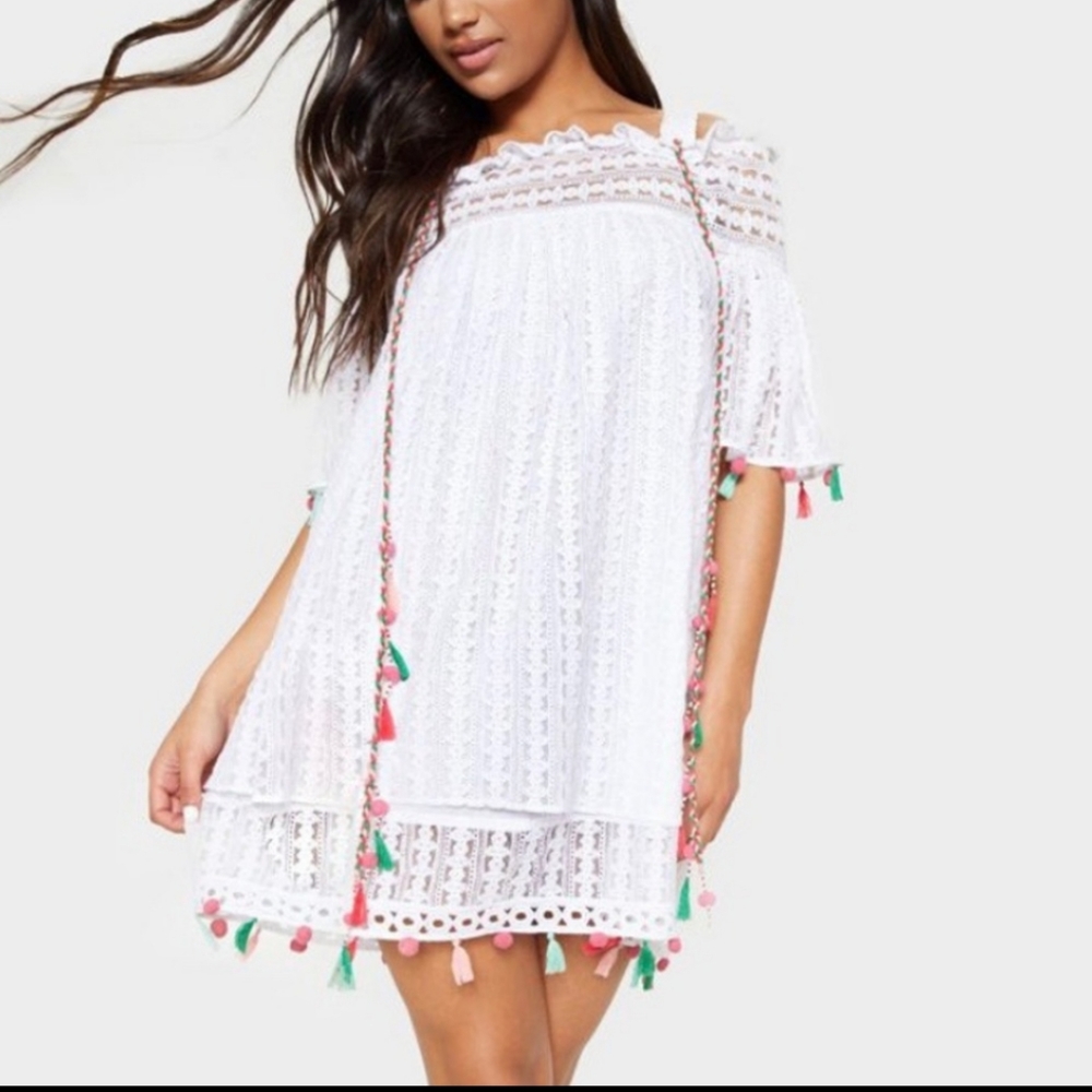 NWT White Dress Pretty Little Thing - Picture 2 of 5